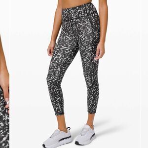 Lululemon Invigorate High-Rise Tight 25" Motion Flux Starlight Black Multi